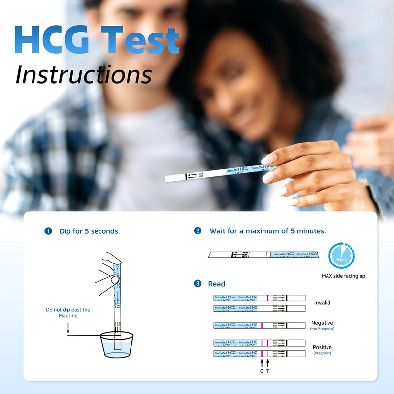 MomMed Pregnancy Test, 30 HCG Pregnancy Test Strips for Early Detection, Over 99% Accurate, 30 Free Urine Cups, Bulk Pregnancy Tests for Home Use, Pruebas de Embarazo 30 Count (Pack of 1) - BeesActive Australia