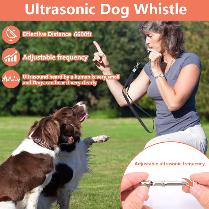 BARKIE Dog Training Kit - Treat Pouch, Pet Training Fanny Pack, 2 Puppy Training Clickers, Ultrasonic Silent Whistle, 2-in-1 Whistle Clicker, Clicker Training Guide Booklet, Dog Poop Bag (Grey) Grey - BeesActive Australia