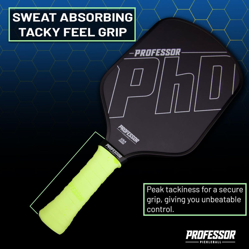 Professor P-Tac Pickleball Paddle Overgrip – Max Tacky, Moisture-Wicking Grip Tape for Pickleball Paddles in 6 & 12 Packs, Anti-Slip & Durable Overgrip for Control & Enhanced Performance Spectrum - 12-Pack - BeesActive Australia