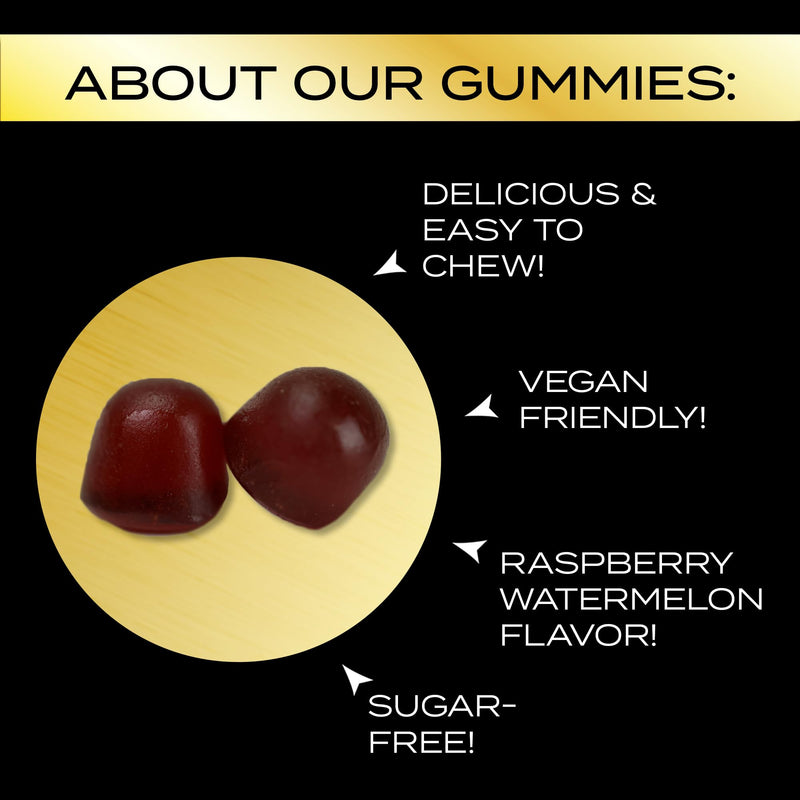 Pure Himalayan Organic Shilajit Gummies for Men & Women, Sugar-Free Shilajit Supplement, 85+ Trace Minerals & Fulvic Acid - Improve Congitive & Mood, Immunity and Energy, 60 Gummies - BeesActive Australia