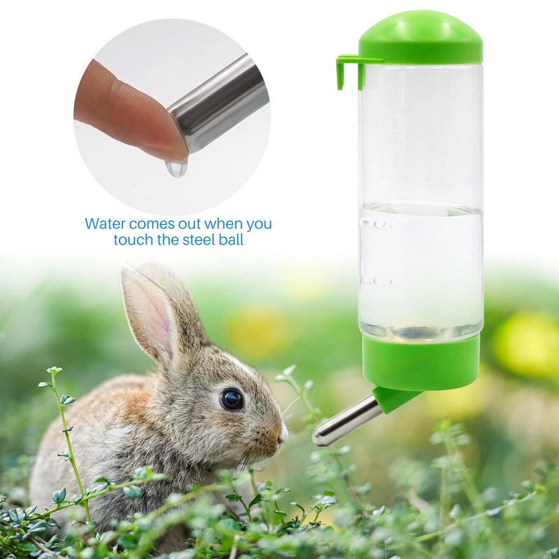 2 Pack 16 oz Guinea Pig Water Bottle no Drip for Cage no Leak Rat Small Animal Hamster Rabbit Water Bottle Attaches to Cage Bunny Water Dispenser,Ship by Random Color - BeesActive Australia