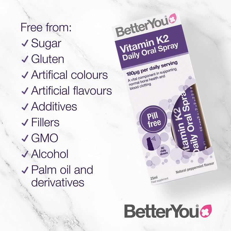 BetterYou Vitamin K2 Daily Oral Spray 25ml