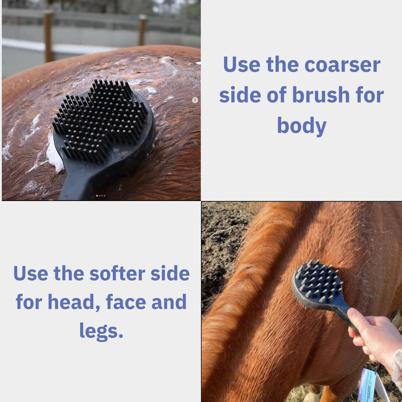 Curry on a Stik' - Dog Brush for Shedding, Grooming, Bathing, & Therapeutic Massage Tool - For Long & Short Haired Dogs - Decreases Shedding & Increases Coat Health - Veterinarian Approved - Ergonomic - BeesActive Australia