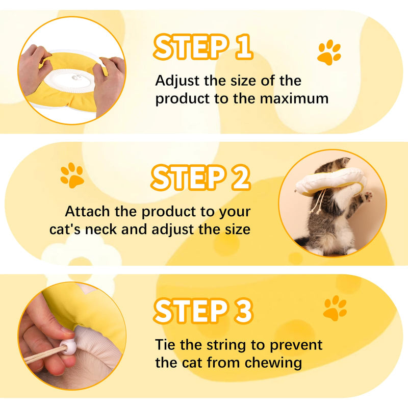 VARKAGE Pack of 2 waterproof cat collars, adjustable cat collar, flower shape neck ruffs for pet recovery, protection against licking, clean beauty, disease protection - BeesActive Australia