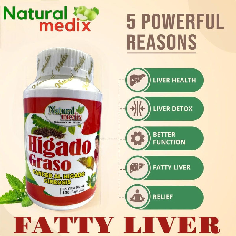 H√≠gado Graso Suplemento Herbal con Alcachofa, Sangre de Drago y Boldo ‚Äì 100 C√°psulas | Liver Support Supplement with Artichoke, Dragon‚Äôs Blood & Boldo ‚Äì 100 Capsules