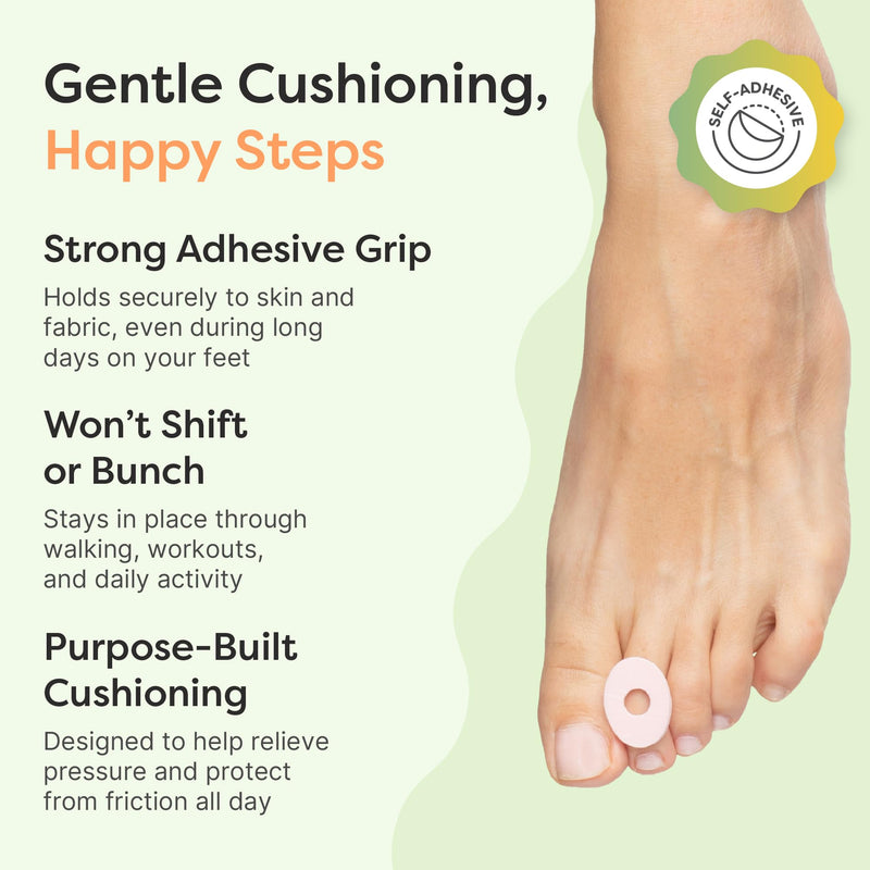 ZenToes Corn Pads for Toes, Anti-Friction Callus Cushions for Sensitive Skin, Soft Corn Cushions, Waterproof & Breathable, 72 Count 72 Count (Pack of 1) - BeesActive Australia