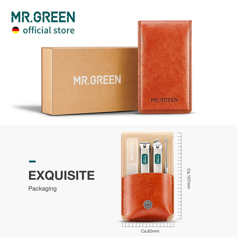 MR.GREEN Portable Manicure Sets Pedicure kits Stainless Steel Nail Clippers Tool Travel Grooming Case Nail Scissors Gift Box (Mr-6104) Mr-6104 - BeesActive Australia