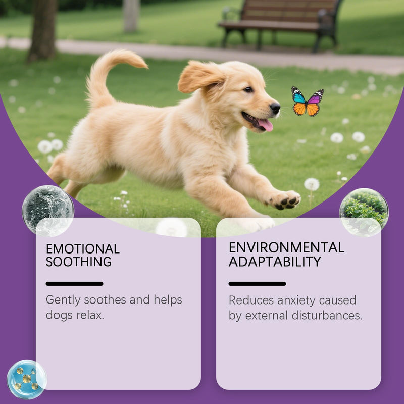 Pet Calming Spray for Dogs & Cats, Calms for Anxiety Helps Reduce Stress, Calming Diffuser for Use Around the House & Travelling, Soothing Spray for Blankets Carriers Pet Bedding, Gentle Formula 100ml