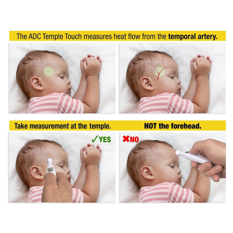 Adtemp 427 Temporal Contact Thermometer LCD Display 427 1 Each - BeesActive Australia
