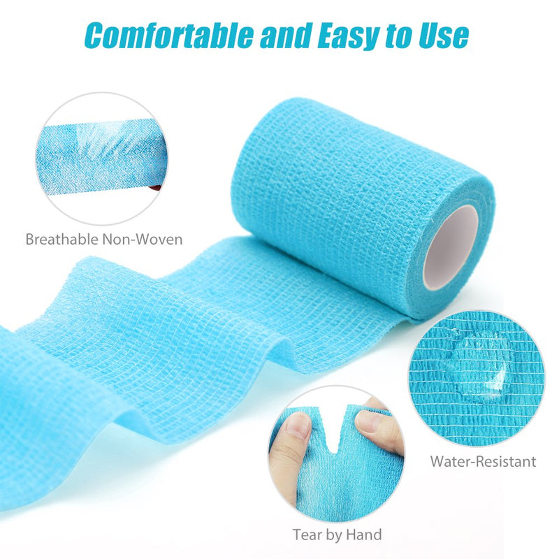 LotFancy Vet Wrap for Horses, 10 Pack, 3 inch by 5 Yards, Self Adhesive Bandage Wrap, Non-Woven Medical First Aid Tape for Pet Dog Cat Ankle Sprains & Swelling, Horse Leg Wraps - BeesActive Australia