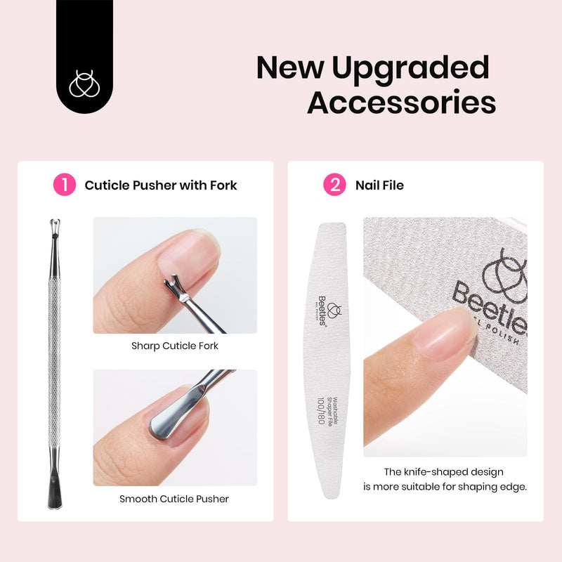 Beetles Nail Prep Kit Nail Dehydrator and Primer Nail Care Tool Kit 20ml Large Capacity Acid-Free & Hema-Free Dehydrate Bond Primer with Manicure Tools for Acrylic Nail Gifts for Women 0-1-Primer Nail Care Tool Kit - BeesActive Australia