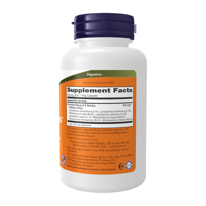 NOW Supplements, Gr8-Dophilus™with 8 Strains & 4 Billion Potency, Shelf Stable, 120 Veg Capsules 120 Count (Pack of 1)