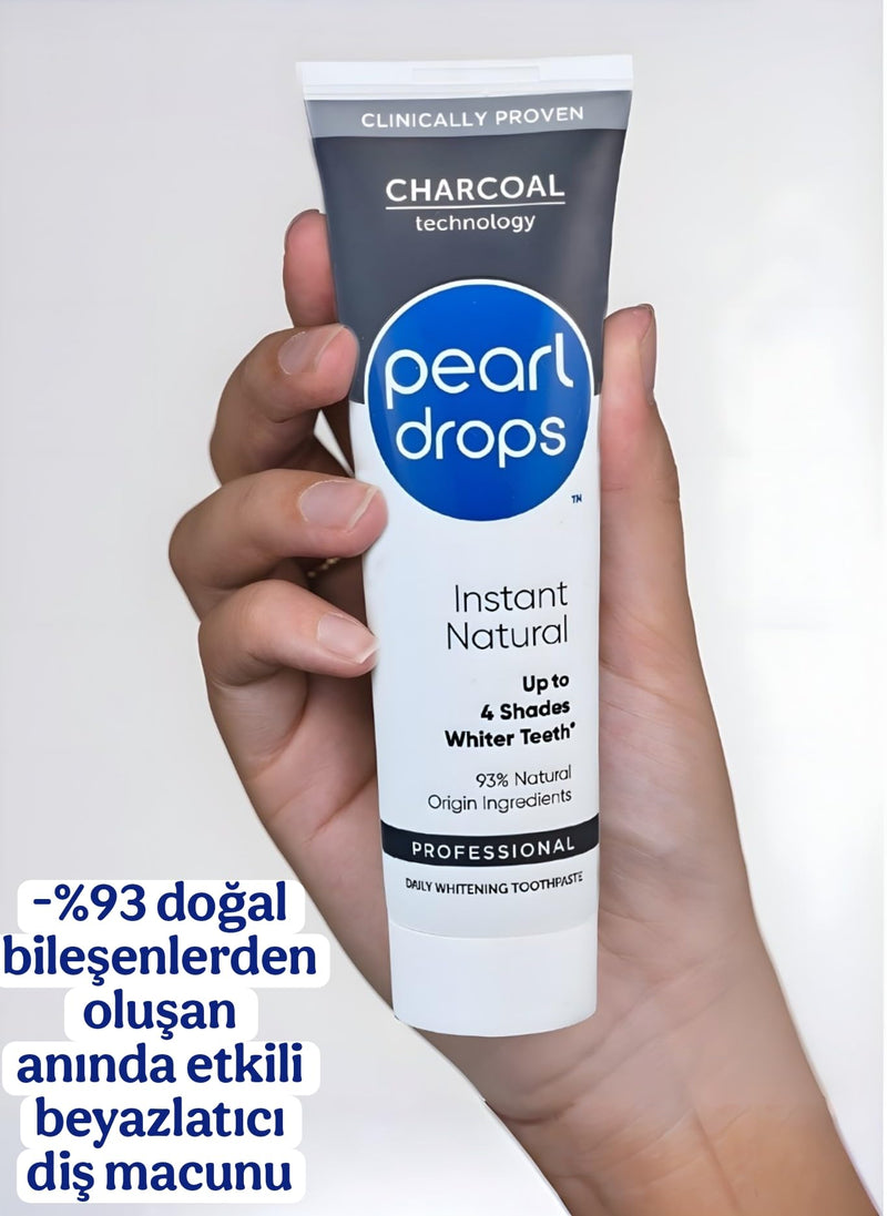 Pearl Drops Instant Natural White Activated Charcol 75ml - BeesActive Australia