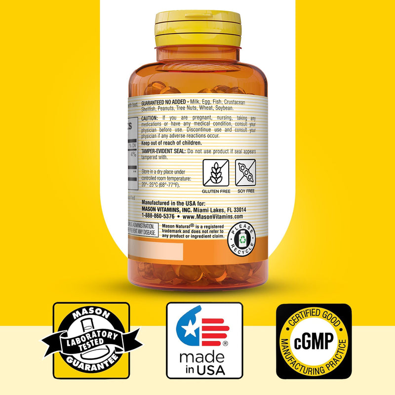 MASON NATURAL Lutein 6 mg with Vitamin E, 6 Month Supply, Healthy Vision & Eye Function, Supports Normal Eye Health, Pack of 3
