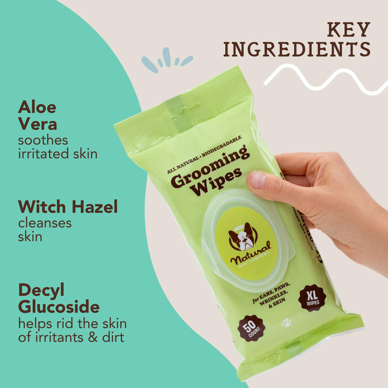 Natural Dog Company Grooming Bundle with (1) Itchy Dog Shampoo,12 oz. and (3) Grooming Wipes, 50 Count Each - PawsPlanet Australia