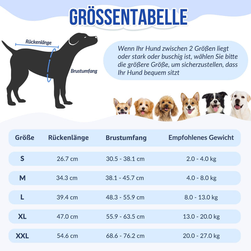 SlowTon Dog Surgery Recovery Suit - Puppy Suit for Cats After Surgery, Cone E Collar Alternative for Female Dogs, Surgical Castration Suit for Abdominal Wounds Skin Diseases M Grey - BeesActive Australia