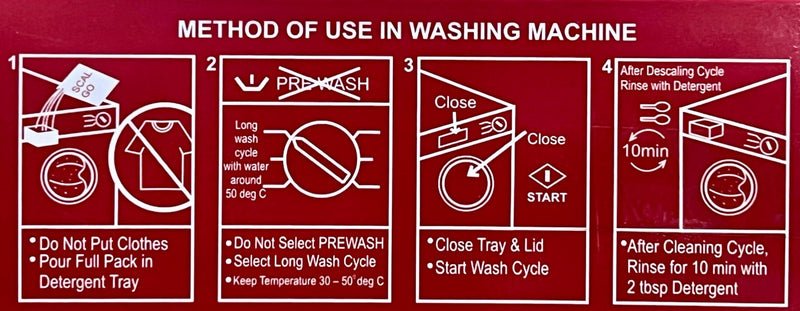 Original Descaling Powder For Washing Machines 100 Gram (With Authenticity Scan Code) - BeesActive Australia