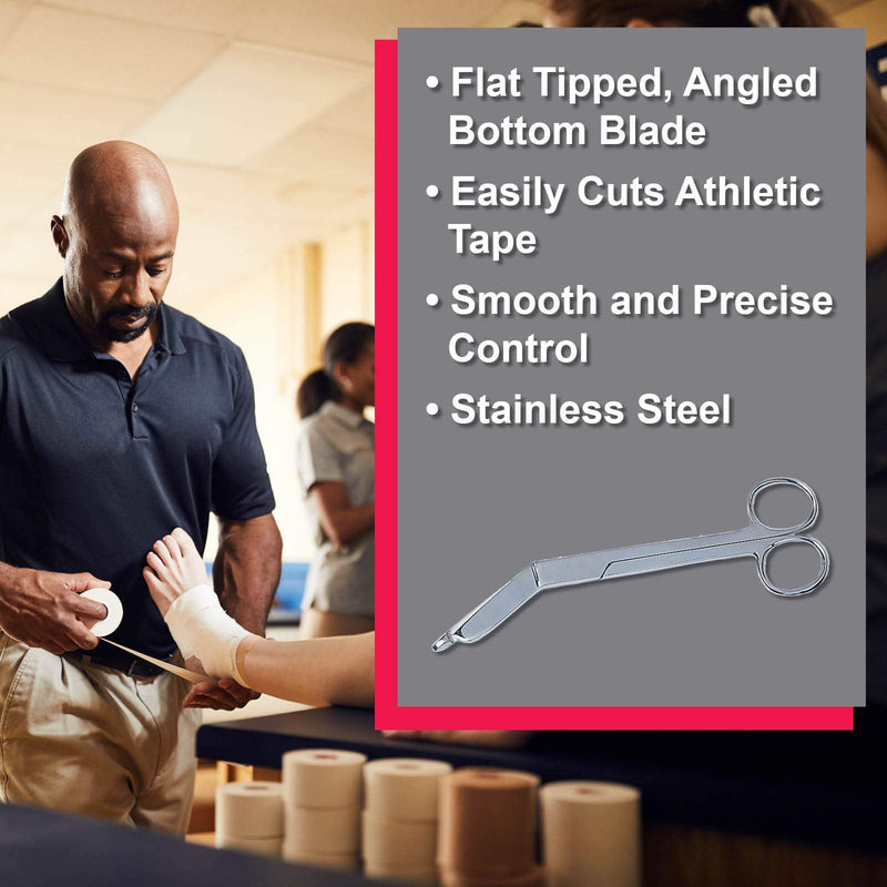 Cramer Bandage Scissors, Smooth Cut and Safe Handling Stainless Steel Scissors Easily Cut Athletic Tape and Wraps, Protects Skin, High Durability, Angled Blade Can Be Used To Cut Ankle Tape Off - BeesActive Australia