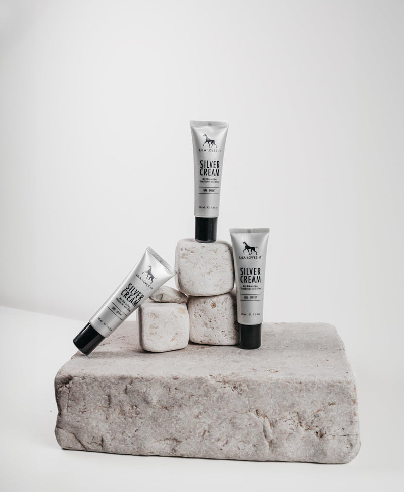 LILA LOVES IT silver cream for dogs - acute care with aloe vera, shea butter and microsilver, nano-free, soothes and intensively nourishes irritated dog skin, SILVERCREAM, 30 ml - BeesActive Australia