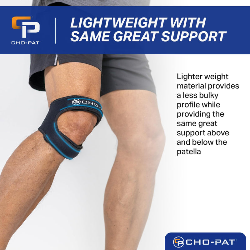 Cho-Pat Dual Action Lite, Adjustable & Lightweight Knee Support Strap for Tendonitis, Meniscus Tears, and Pain Relief, Small/Medium - BeesActive Australia