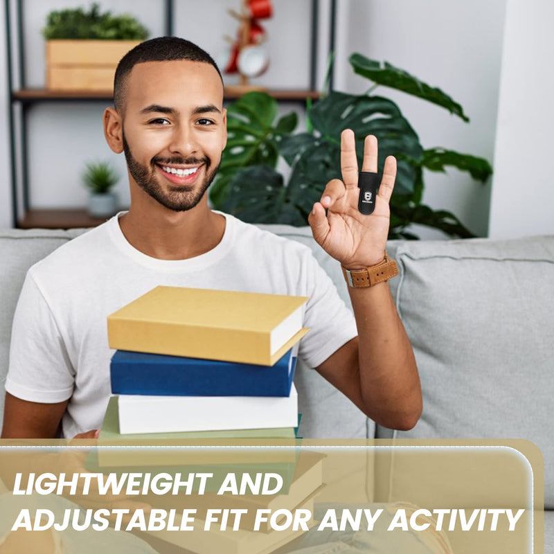 2Pcs Trigger Finger Splint, Finger splints for Thumb, Index, Middle, Ring and Pinky, Finger Support Brace for Tendonitis, Stiffness, Curved, Bent, Locked - Fit for Left Or Right Hand 2 - BeesActive Australia