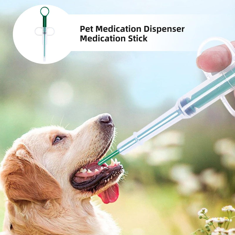 Pack of 2 pill dispensers for cats, cat tablets, pill feeders, cats tablet dispenser, animal medicine shooter dispenser assist, silicone hiding feeders syringe assistant for pet pill