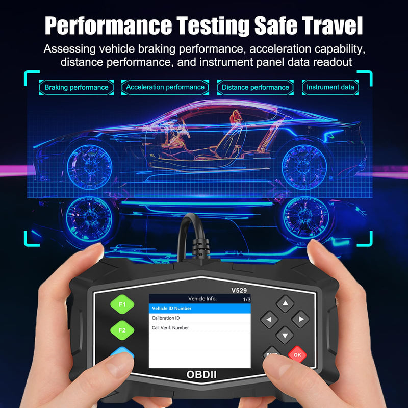 OBD2 Scanner Diagnostic Code Reader,Automotive OBD II Engine Light,Battery Tester,Mode 6, Mode 8 & I/M Readiness,OBDII Scan Tool for All OBDII Cars 1996+(OBDIIBlack) OBDIIBlack 1Pack - BeesActive Australia