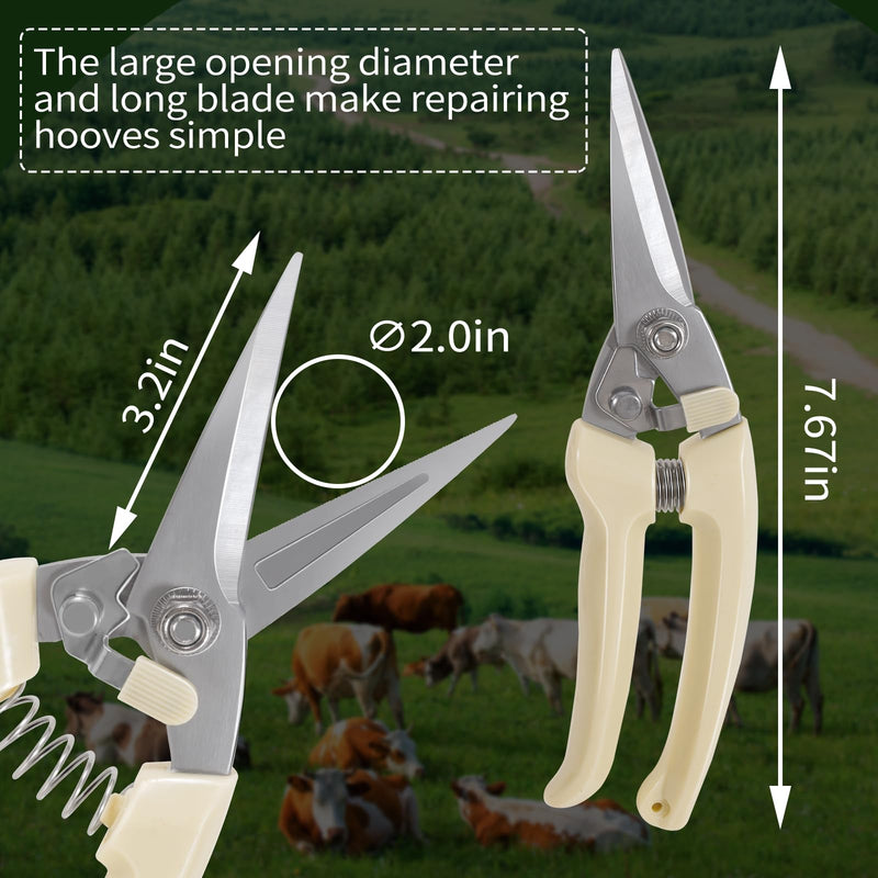 Hoof Trimmers, Hoof trimmers for Goats and Sheep, Pig Hoof Trimmers, Horse Hoof Trimming Tools , Multipurpose Carbon Steel Hoof Trimmers, Farrier Tools with High Hardness and Spring Loading Device - BeesActive Australia