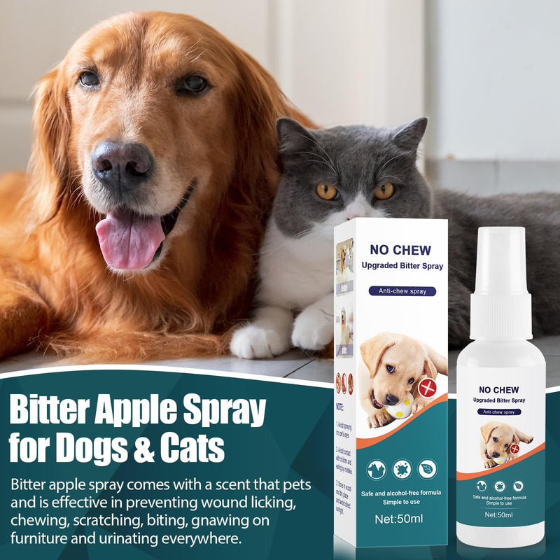 Bitter Apple Spray for Dogs to Stop Chewing, 50ML. No Chew Spray for Dogs. Effective Dog Deterrent Spray for Carpet Furniture. Anti Chew Spray for Dogs Indoor & Outdoor Use. Alcohol-Free & Non-Toxic. green - BeesActive Australia