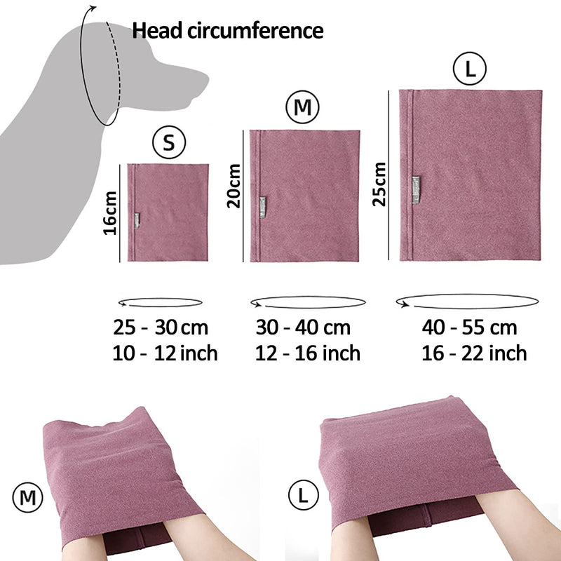 Dog Ear Cover for Anxiety Relief, Dog Calming Hood for Grooming and Bath Drying, Pet Cats and Dogs Ear Protector (Medium) Medium - BeesActive Australia