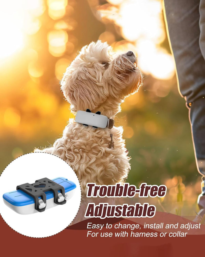 BNREOZA 2pcs Tracker Mounting Clip GPS Dog Tracker Protective Clip Silicone Clip Tracker Accessories for Dog Activity Tracker Replacement (Black) - BeesActive Australia