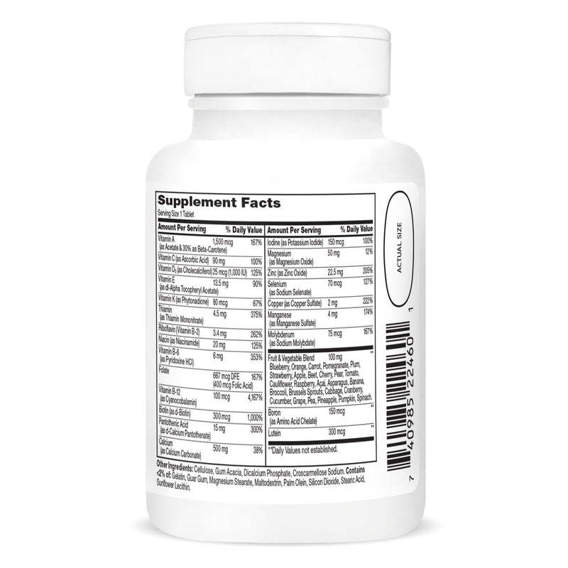 21st Century Wellify Women's 50+ Multivitamin with Minerals, 65 Count | Women's 50 Plus Daily Multivitamin with Minerals & A Food-Based Blend, Compare VS. Alive!® Women's 50+, Energy, Immunity Unflavored 65 Count (Pack of 1)