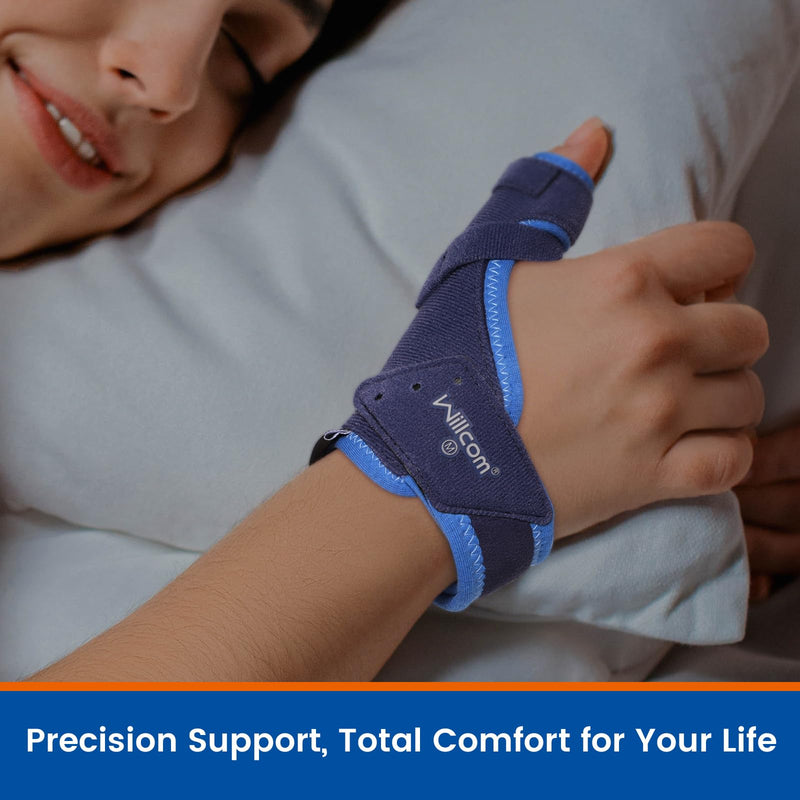 Thumb Brace for Arthritis Pain and Support, Spica Splint for De Quervain’s Tendonitis, Women and Men, Left or Right Hand (Medium,5.75-6.75 inch) Medium Plastic Insert Version