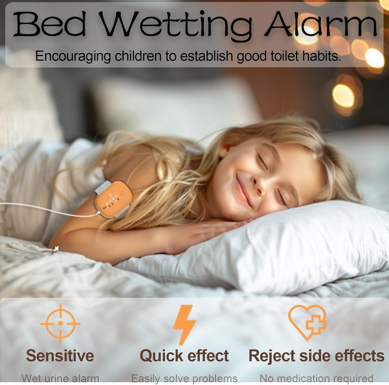 Bedwetting Alarm , Bed Wetting Pee Alarms for Older Kids Boys and Girls, 3 Working Modes