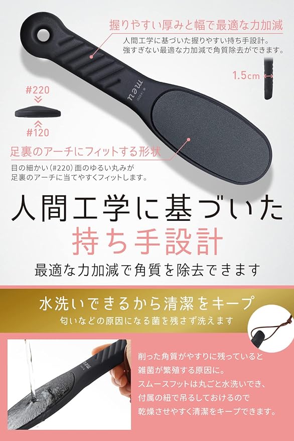 meu Heel Care, Exfoliating Heels, Salon Finish, Smooth Heels, Heel File, 120/220 - BeesActive Australia