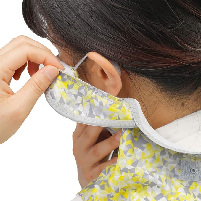 YAKeNU UV CUT MASK UV Protection Face Cover, Yakenu Fit, Ear Cover, UV Protection Mask (Snap Button, 478 Yellow Prism) - BeesActive Australia