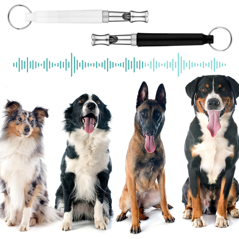 2 Pack Dog Whistles with Lanyard, Dog Training Whistle Adjustable Ultrasonic Dog Silent Whistle Recall Professional Dog Training Whistle for Dogs Training Stop Barking - BeesActive Australia