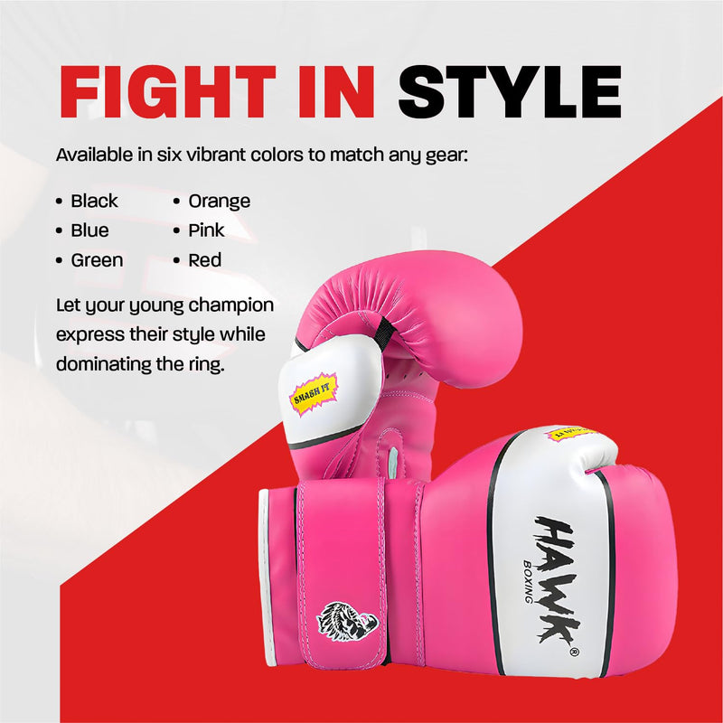 Kids Boxing Gloves for Kids Children Youth Punching Bag Kickboxing Muay Thai Mitts MMA Training Sparring Gloves Pink 4 oz