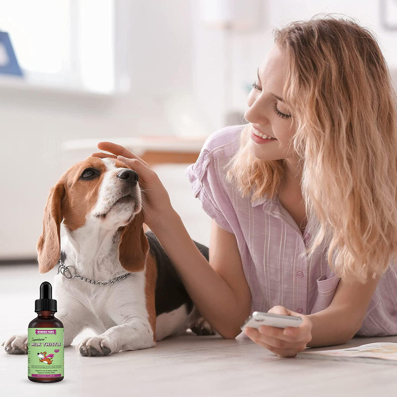 Kidney Cleanse Drops Plus Milk Thistle Drops - for Dog Urinary Tract, Kidney, Liver Health & Overall Wellness – Kidney Cleanse 2 Ounces - Milk Thistle 2 Ounces - BeesActive Australia