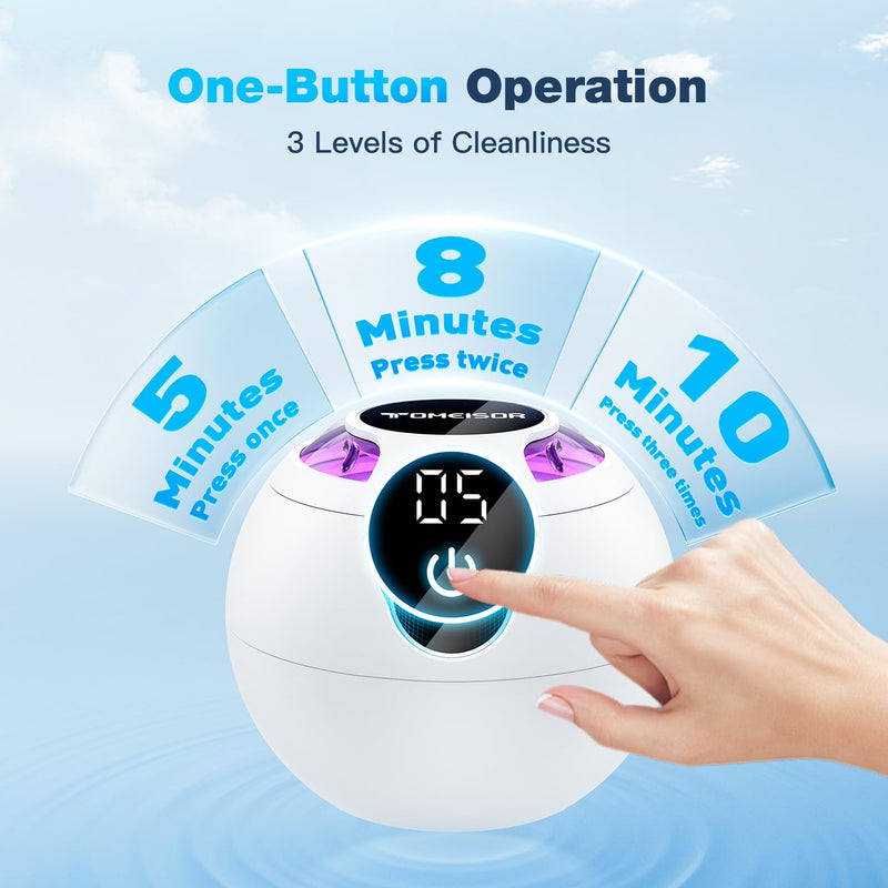 2X 360¬∞ Deep Cleaning,45kHz Ultrasonic Retainer Cleaner Machine with Light, 200ML Dental Cleaning Pod for Dentures, Mouth Guard, Night Guard, Aligner, Jewelry,3 Modes, White - BeesActive Australia