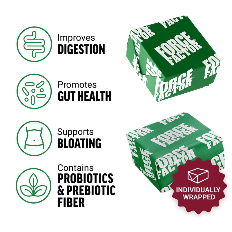 FORCE FACTOR Smarter Greens Superfood Chews, Greens and Superfoods with Probiotics, Antioxidants, and Fiber, Greens Supplement to Support Digestion, Nitric Oxide, and Energy, 60 Soft Chews 60 Count (Pack of 1)