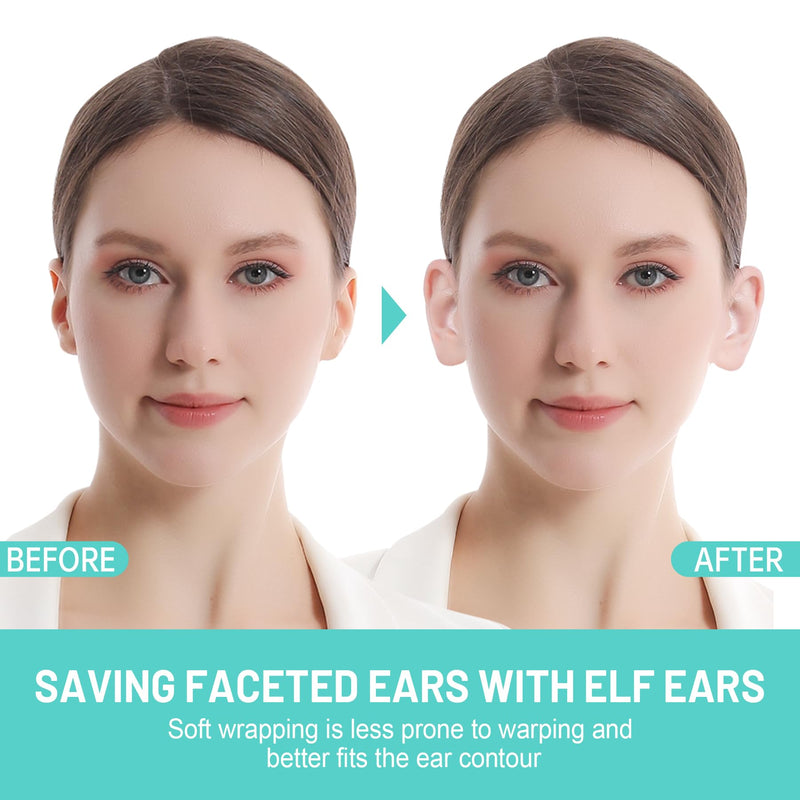 Cat Claw Elf Ear Patches 30 Pcs, Invisible Ear Correction Stickers for Stick Out Ears, Pointed Ear Shaping Kit for Fantasy Cosplay & Daily Style (30 Count) - BeesActive Australia
