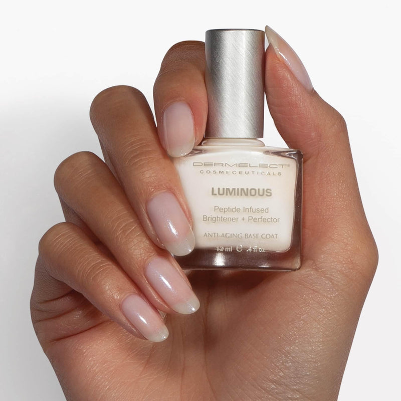 Dermelect Cosmeceuticals Luminous Nail Brightening Treatment – Dual Action Brightener & Treatment for Visibly Damaged Nails, Anti-Aging Formula, Strengthens & Nourishes, 0.4 oz - BeesActive Australia