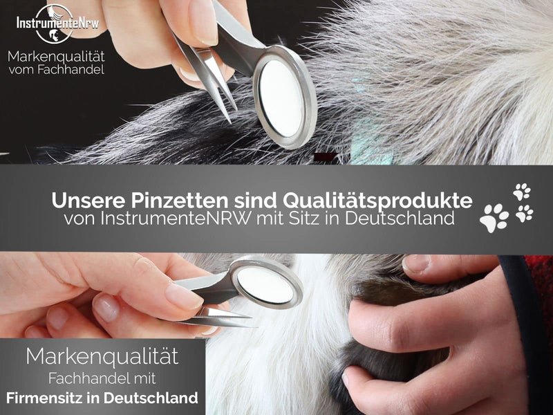 Tweezers with pointed magnifying glass made of stainless steel - BeesActive Australia