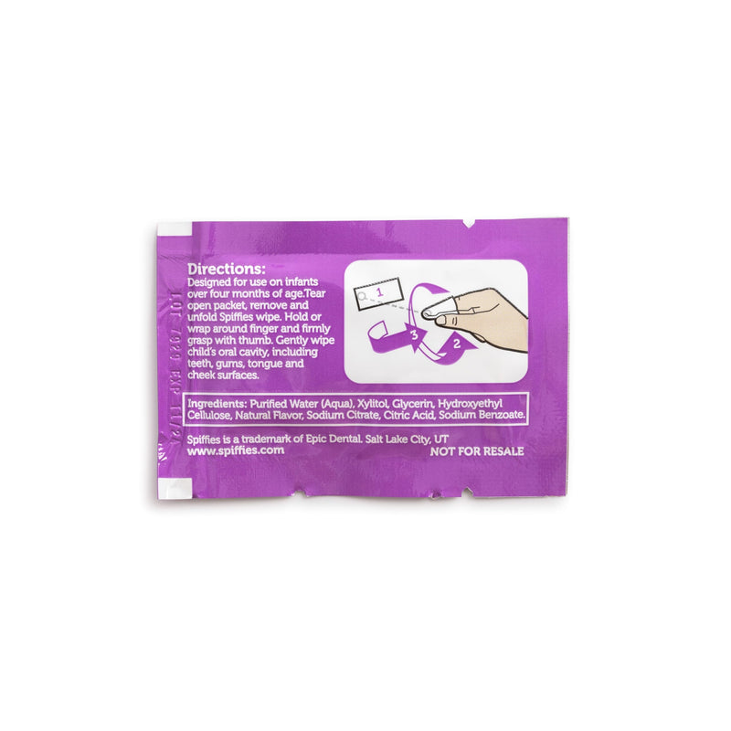 Baby Teeth Wipes - Grape Flavor, Xylitol-Enriched Baby Gum Cleaner & Dental Wipes for Teething Relief and Teeth Cleaning - Safe for Infants & Toddlers, 20 Count (Pack of 6) 20 Count (Pack of 6)