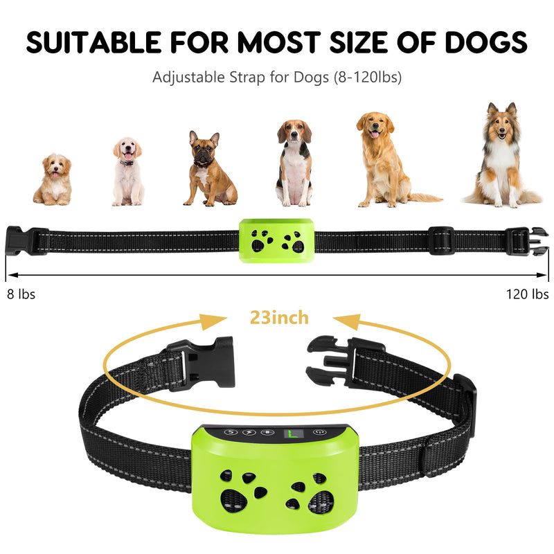 Dog Bark Collar, Svtrat Smart Bark Collar for Small Medium Large Dogs Anti Bark Collars with 4 Training Modes and 7 Level Sensitivity, Barking Collar Gold - BeesActive Australia