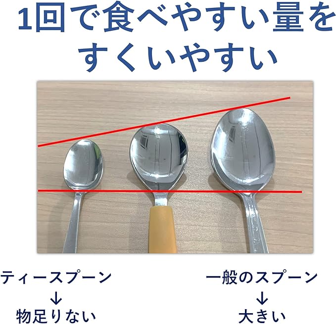 Easy-to-scoop spoon, Habinase, food utensil, self-help tool, auxiliary tool, for nursing care, for the elderly, for adults, 164 mm, dishwasher safe, made in Japan 1005744 -  Australia