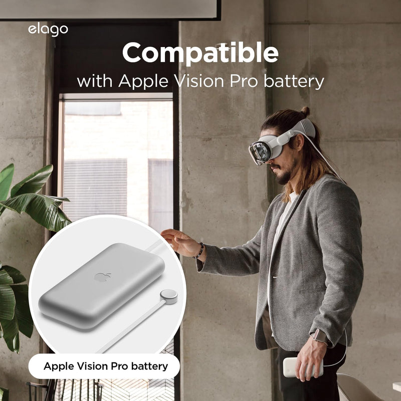 elago Silicone Case Compatible with Apple Vision Pro Battery Case, shock and scratch protective case, anti scratch - BeesActive Australia