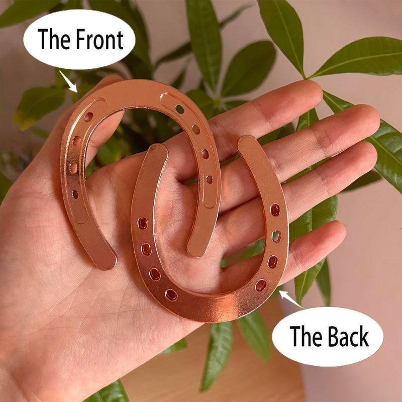 4 pcs Good Luck Horseshoes for Crafts, Mini Horseshoes Decor Wall Hanging for Rustic Wedding Birthday Party 4 - BeesActive Australia