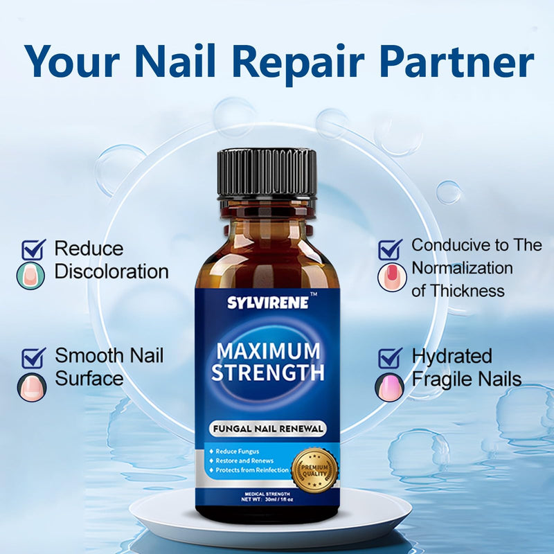 Toenail Fungus Treatment Extra Strength, 30ML Fungus Nail Repair Liquid with 1% Tolnaftate, Fast Acting Treatment for Discolored & Damaged Nails, Athletes Foot 1 Fl Oz (Pack of 1)